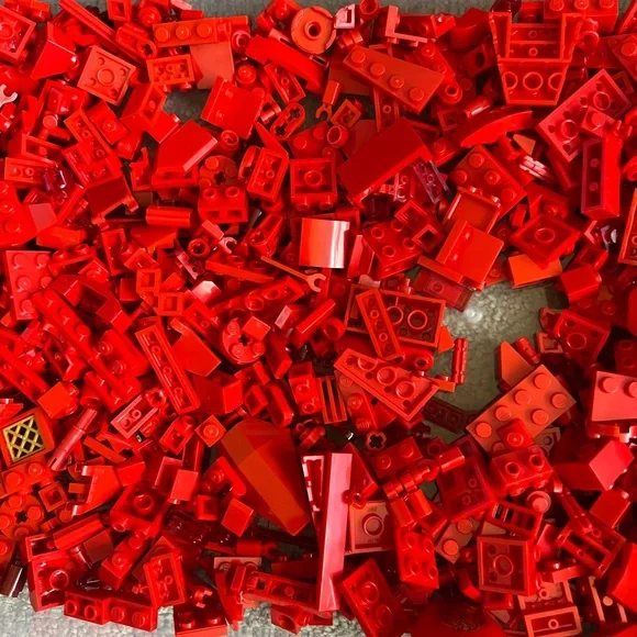 LEGO Small Red Accessories , Spare Parts And Small Brick Pieces. 12oz - Picture 6 of 12